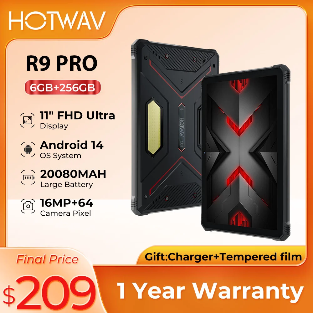 2024 original HOTWAV R9 Pro Robuste Tablets Android 14 11 \