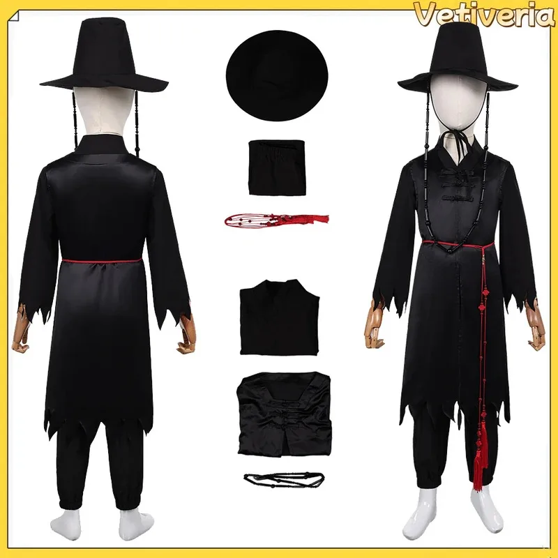 أزياء كارتون شيطان الصيادين للأطفال جينو التأثيرية Kpop Saja للأولاد معطف وسراويل وقبعة ملابس تناسب كرنفال الهالوين للأطفال، 5؛ ك #2