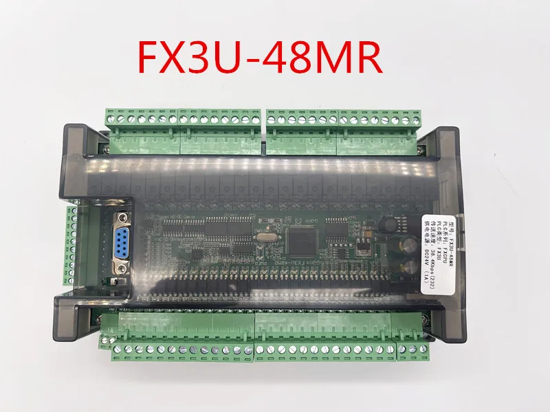 High speed FX3U-48MR/48MT 24 input 24 output 6 analog input 2 analog output industrial control board with RTU CAN communication