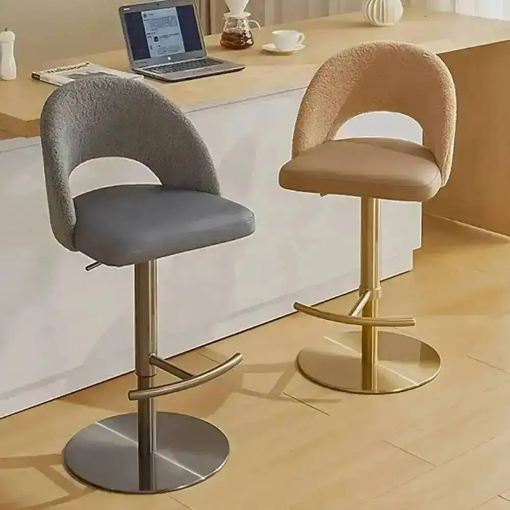 

Luxury Bar Adjustable Comfortable Beauty Chair Height Modern Simple Bar Chair Trendy Premium Taburetes De Bar Home Furniture