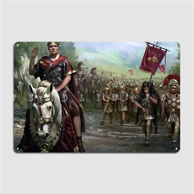 Total War Caesar Metal Sign Mural Painting Wall Cave Home Customize Tin sign Poster