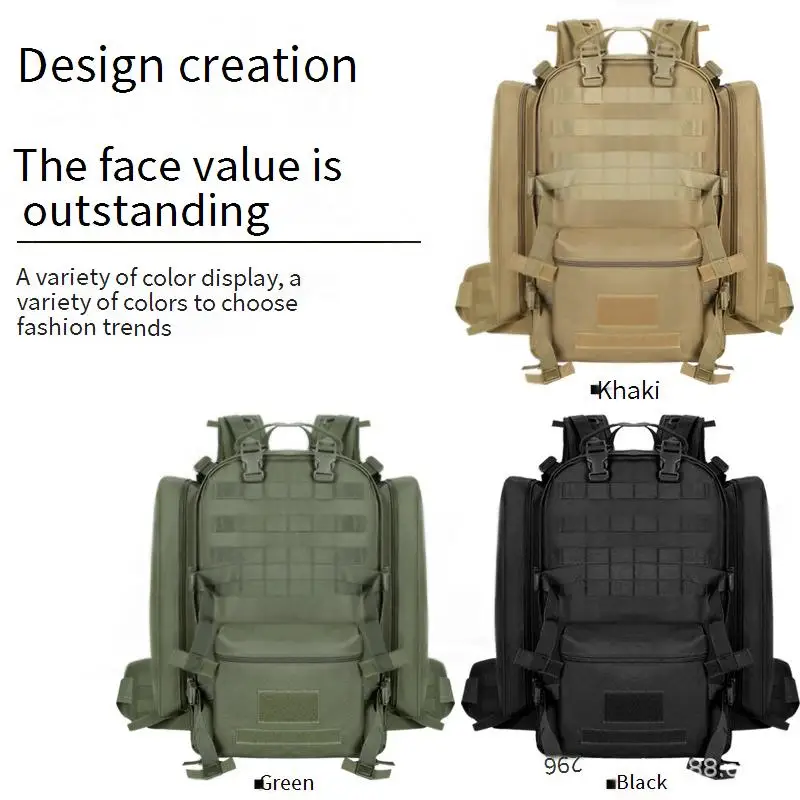 Mochila táctica MOLLE gran capacidad para montaña y camping - imagen 5