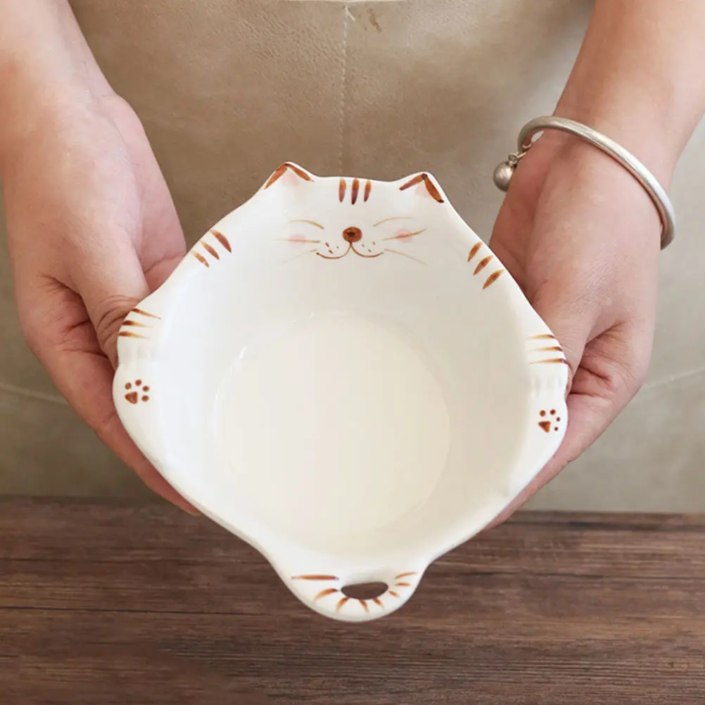 

Adorable Kids Meal Bowl Japanese Inspired Ceramic Food Serving Bowl for Soup Noodles Porridge Rice Breakfast Snack Storage Heat