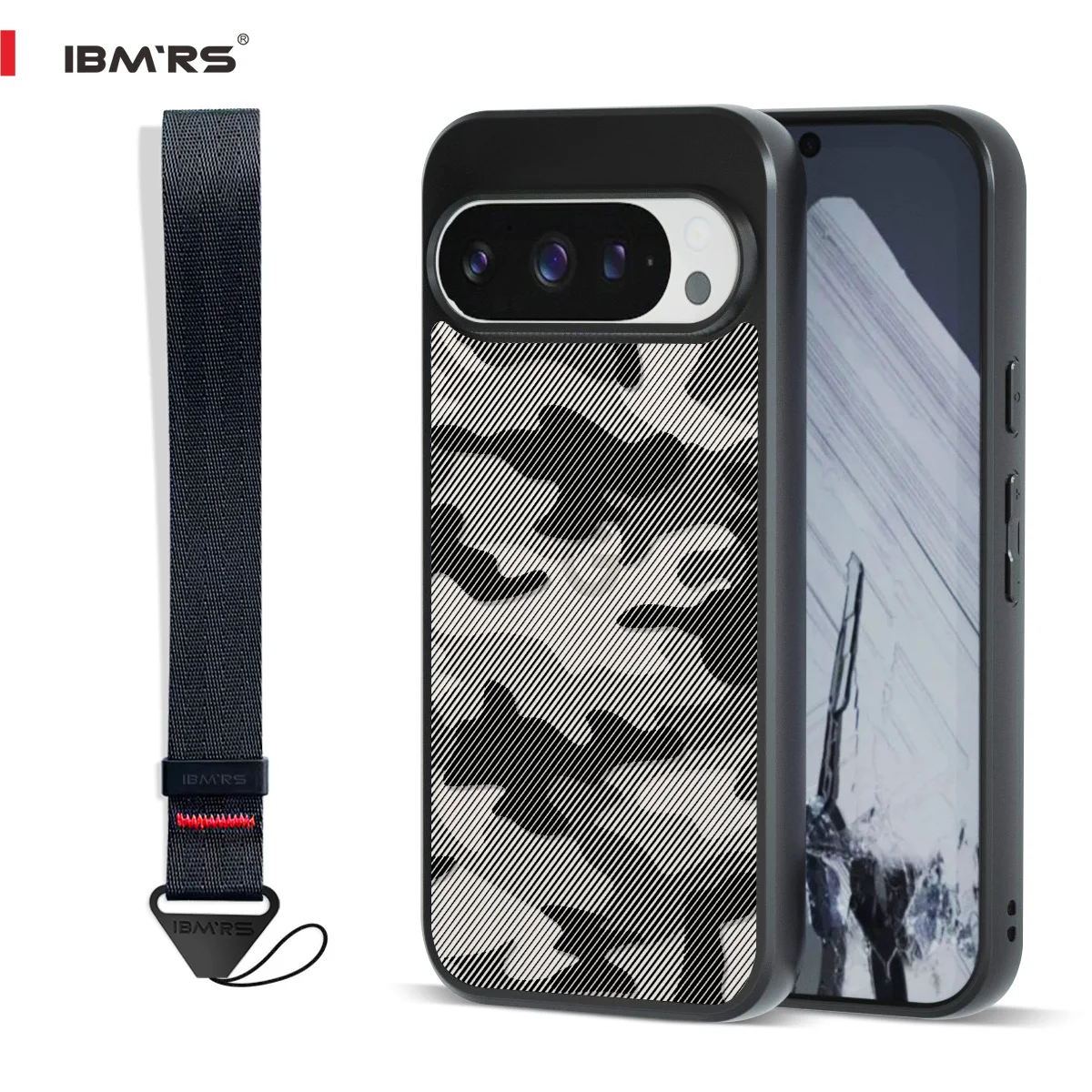 

For Google Pixel 10 Pro XL / 10 Pro / 10 Case,Camouflage Military Design with Wrist Strap