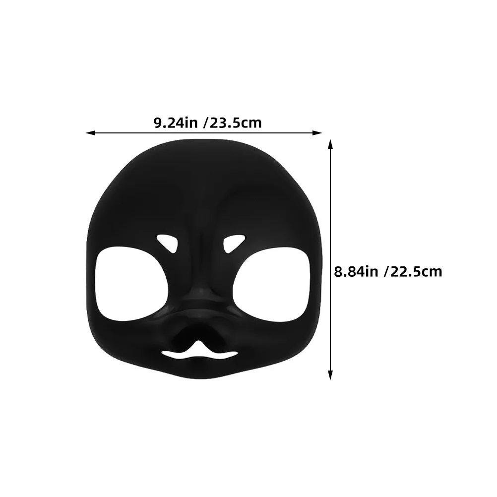 2pcs Base Skull Design Plastic Cosplay Diy Unpainted Animal Face For Halloween Masquerade Party Lightweight Durable Comfortable