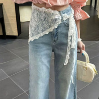 Korean Ins Japanese Style Fashion Stacked Soft Lace Patchwork Half Skirt Butt Curtain Skirt Small Apron Matching Dress Skirt