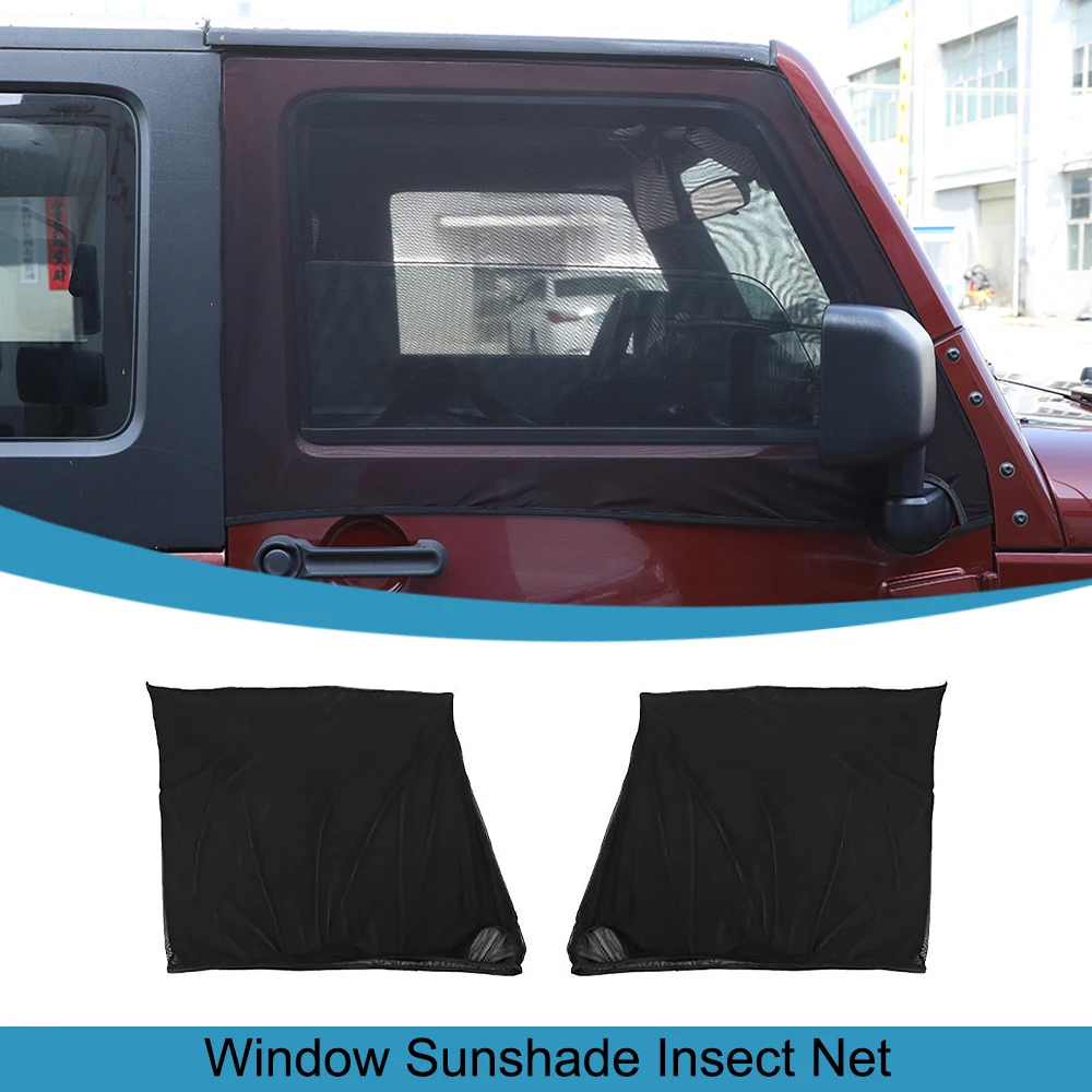 

Front Window Sunshade Cover Insect Net for Jeep Wrangler TJ JK JL JT for Suzuki Jimny Anti-UV Curtain Sun Visor Car Accessories