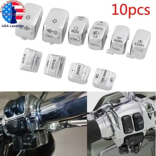 

Подходит для мотоциклов Harley Davidson CVO Electra Glide, Road Glide, Trike, Street Glide, Ultra Limited 1996-2013 годов выпуска. Крышки переключателей.