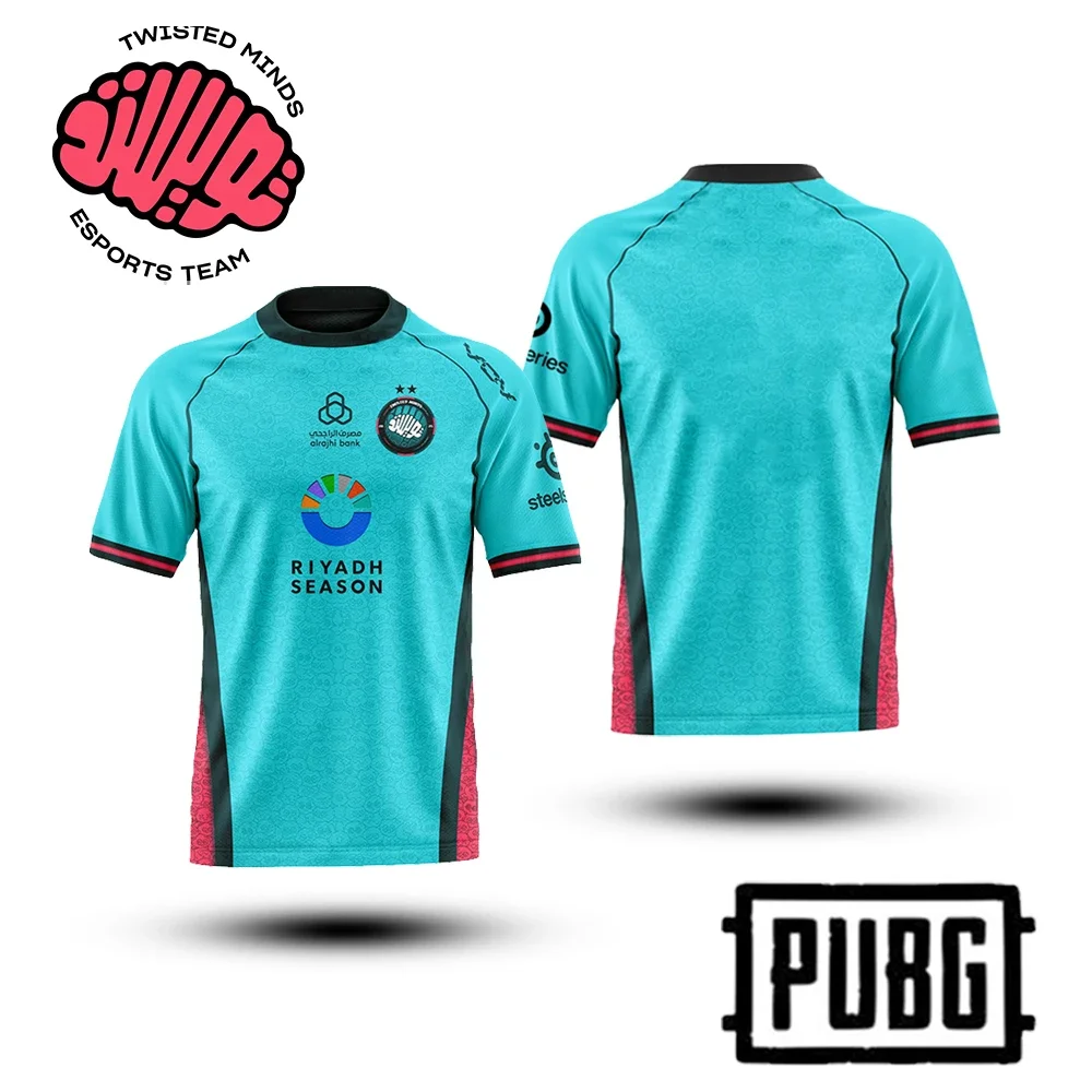 

PUBG Esports Club Twisted Minds 2025 Jersey Uniform PUBG Professional League Training Quick-drying Top Fan's Gift Custom T-shirt