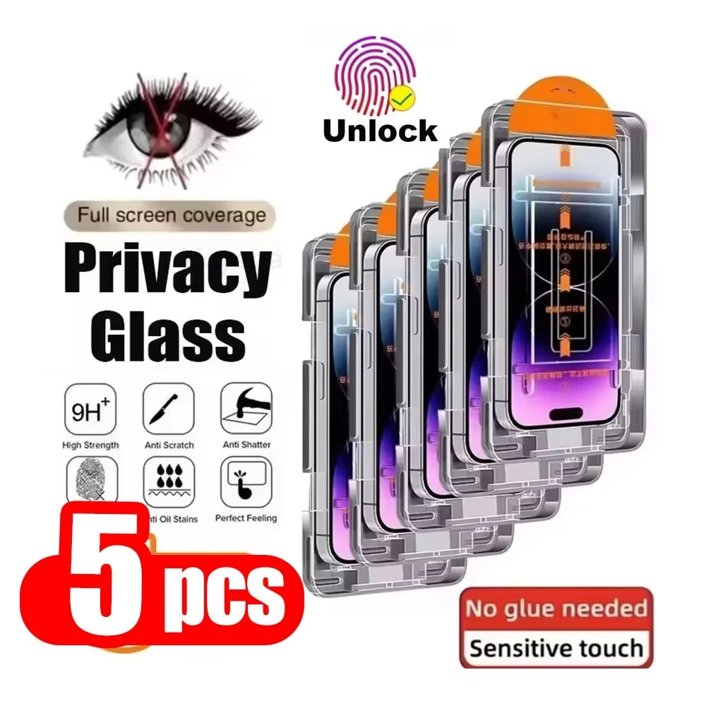 1-5PCS Easy Installation Privacy For Samsung Galaxy S25 Ultra S26 Ultra S24 Ultra S23 S22+ Tempered Glass Film Screen Protector