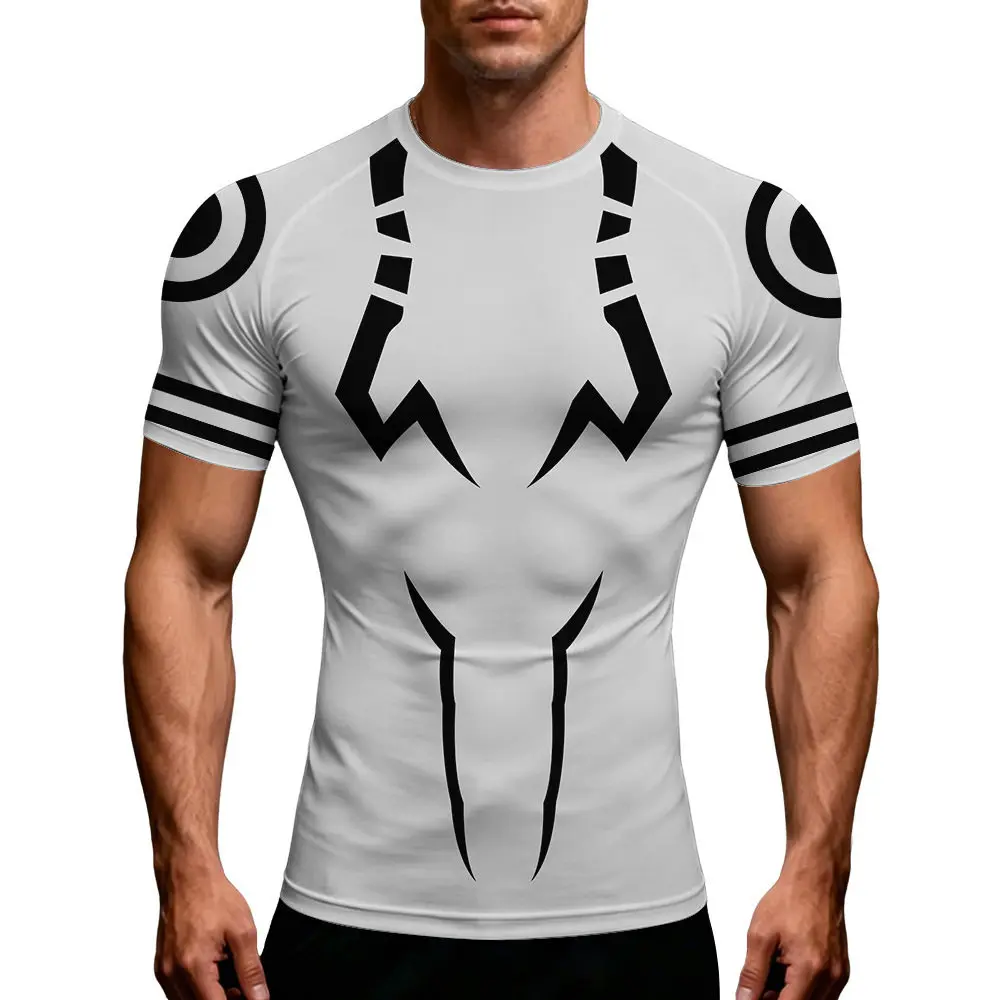 2026 Jujutsu Kaisen Sukuna Tattoo T-Shirt 3D Print Breathable Gym Fitness Workout Streetwear Unisex Tops For Kids Adults