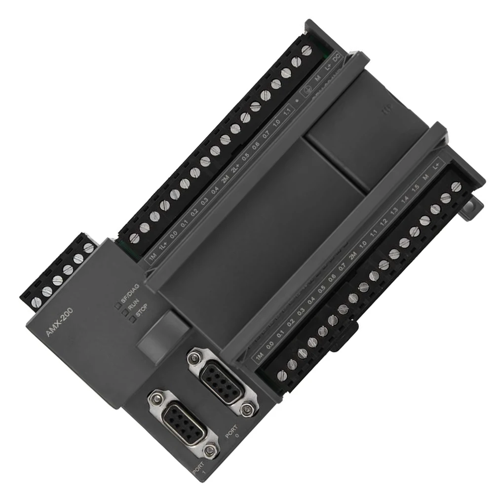 For Factory Automation AMX-214 Controller Industrial Controller Communication Ports Programming Unit Dark Gray