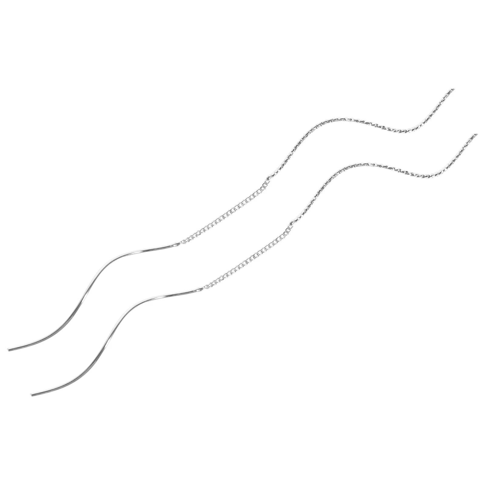 زوجان من الأقراط الحلزونية النسائية الأنيقة وخفيفة الوزن وطويلة متدلية للمجوهرات اليومية والأذن العصرية