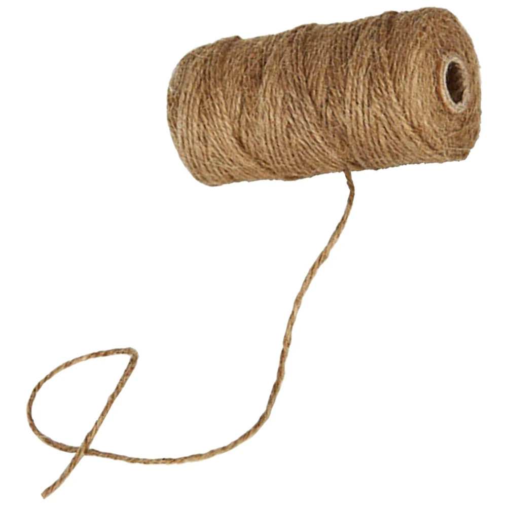 

Natural Jute Rope for Crafts DIY Cord Strong Garden Decorative String Heavy Duty Twine Lightweight Easy Cut Bendable Eco
