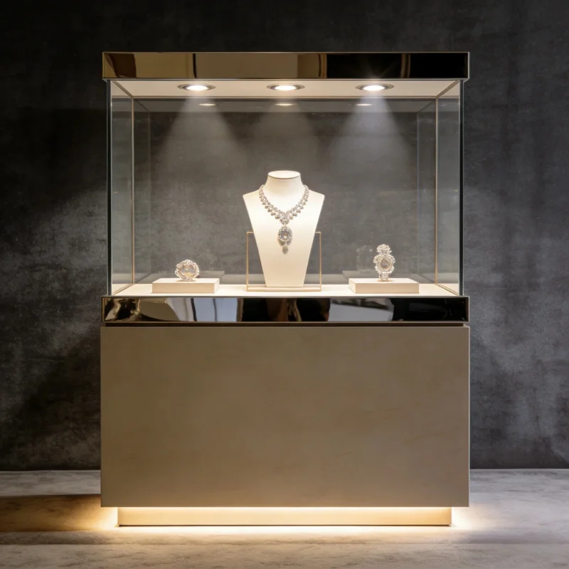 custom.OEM Hobby Jewelry Display Cases Stand with Branding Design Service Collectibles Showroom Wall Mounted or Freestanding