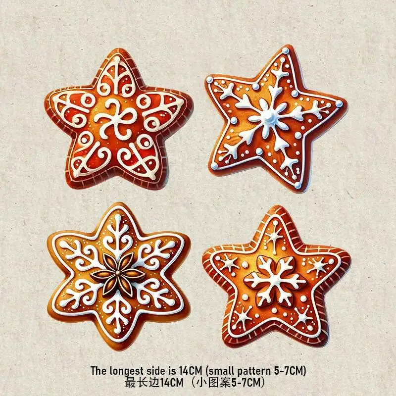 Cartoon starfish peacock bow Iron Transfer Sticker Diy A-Level Washable Heat Press Printed  Accessories children Clothing Patch view 4