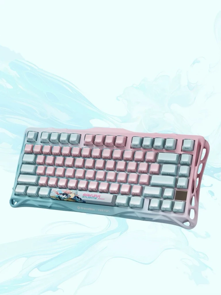 Gravity Planet co-branded K1LITE cherry pupil Atlantis gradient three-model e-sports game mechanical keyboard