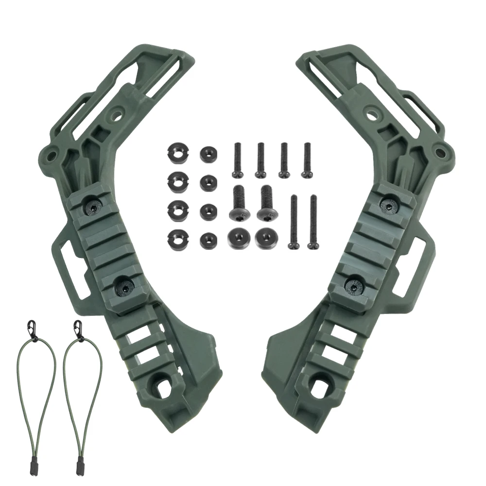 BOOIU BOIU Taktische Wendy Helm Seite Schiene Guide ARC Wendy Schiene Helm Halterung Halterung Guide Schiene Jagd Air Gun Helm Zubehör 5