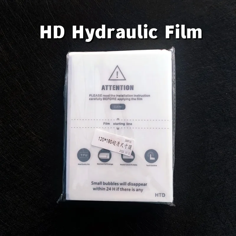 

50pcs HD Hydrogel Film For Mobile Phone Screen Protective Cutting Machine Flexible Hydraulic Membrane Universal HD Film Hi-Q TPU