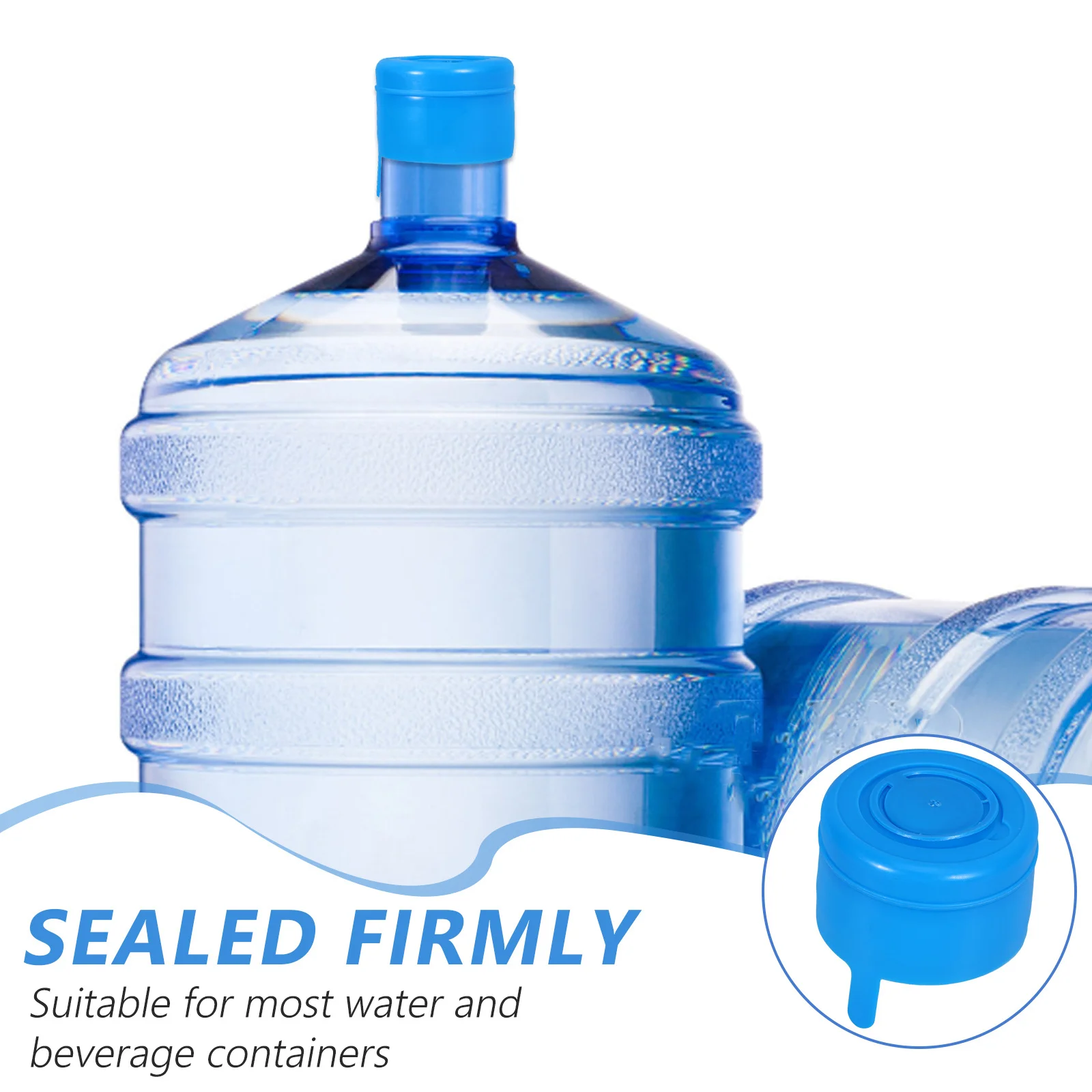 

25pcs Reusable Bucket Bottle Cover Spill Proof 18 9L Water Jug Screw Cap Sealed Dust Cover Foam Insert for Dispenser Replacement