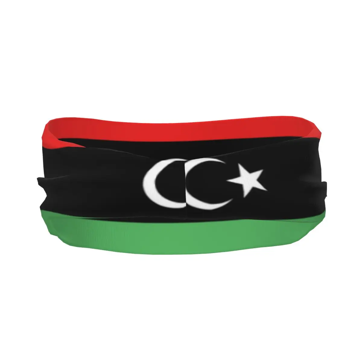 Sport Zweetband Ademende Hoofdband Zweet Haar Hoofdband Libya Vlag Yoga Hoofdband