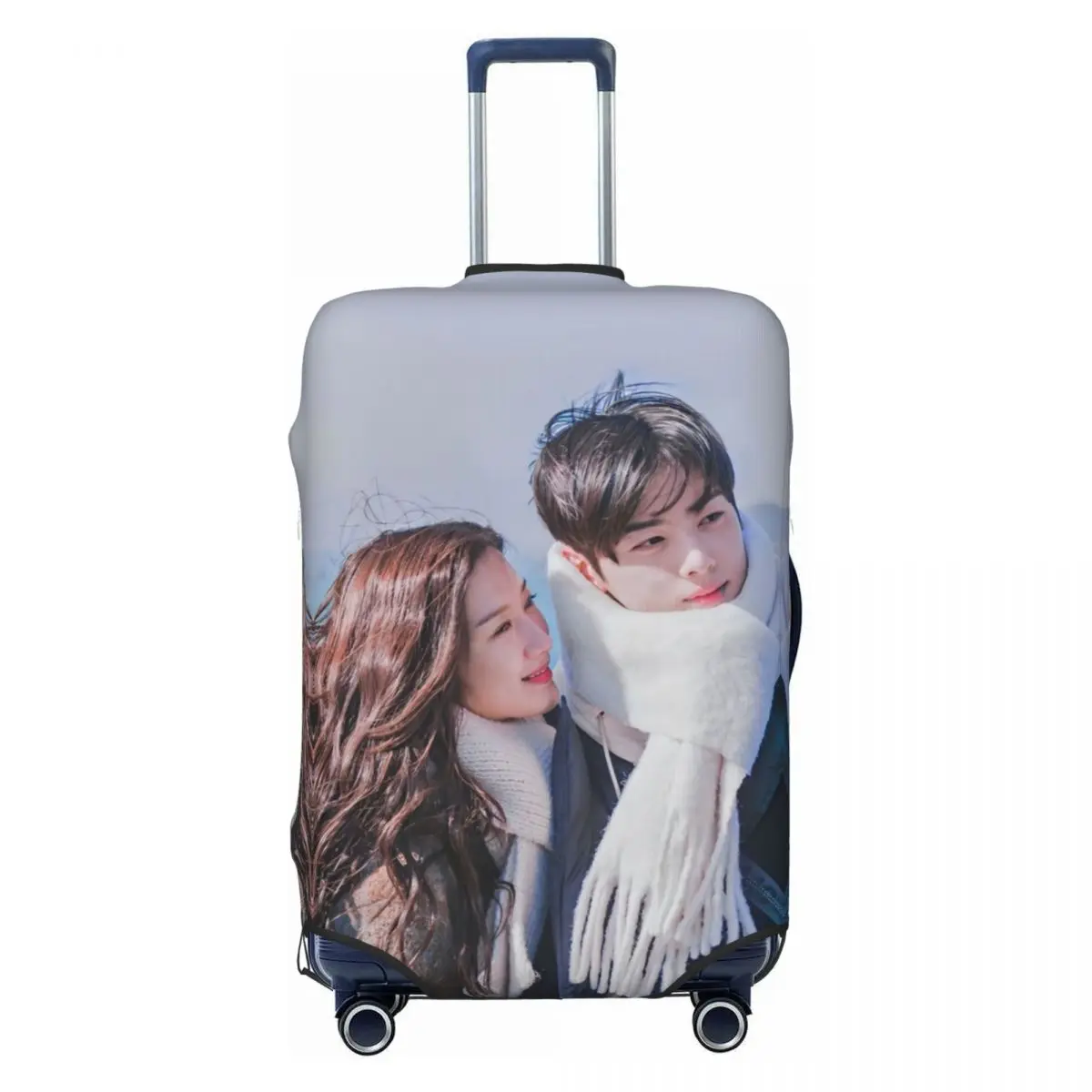 True Beauty Series Hwang In Youp Cha EunWoo Suitcase Cover Business Holiday Strectch Luggage Accesories Protection