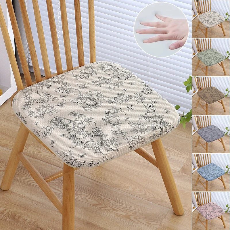 2026 New Universal Non-Slip Chair Cushion Solid Color Ultra Soft Slowly Rebound Memory Foam Seat Pad for Car Office School 쿠션