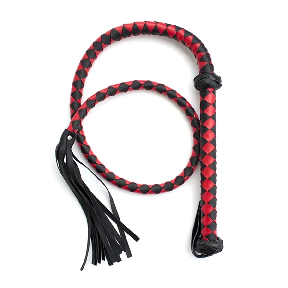 Horse Red Whip Horse Whip Riding Crop Equestrian Faux Leather Whip Horse Equipment Whip Training Horse Whip