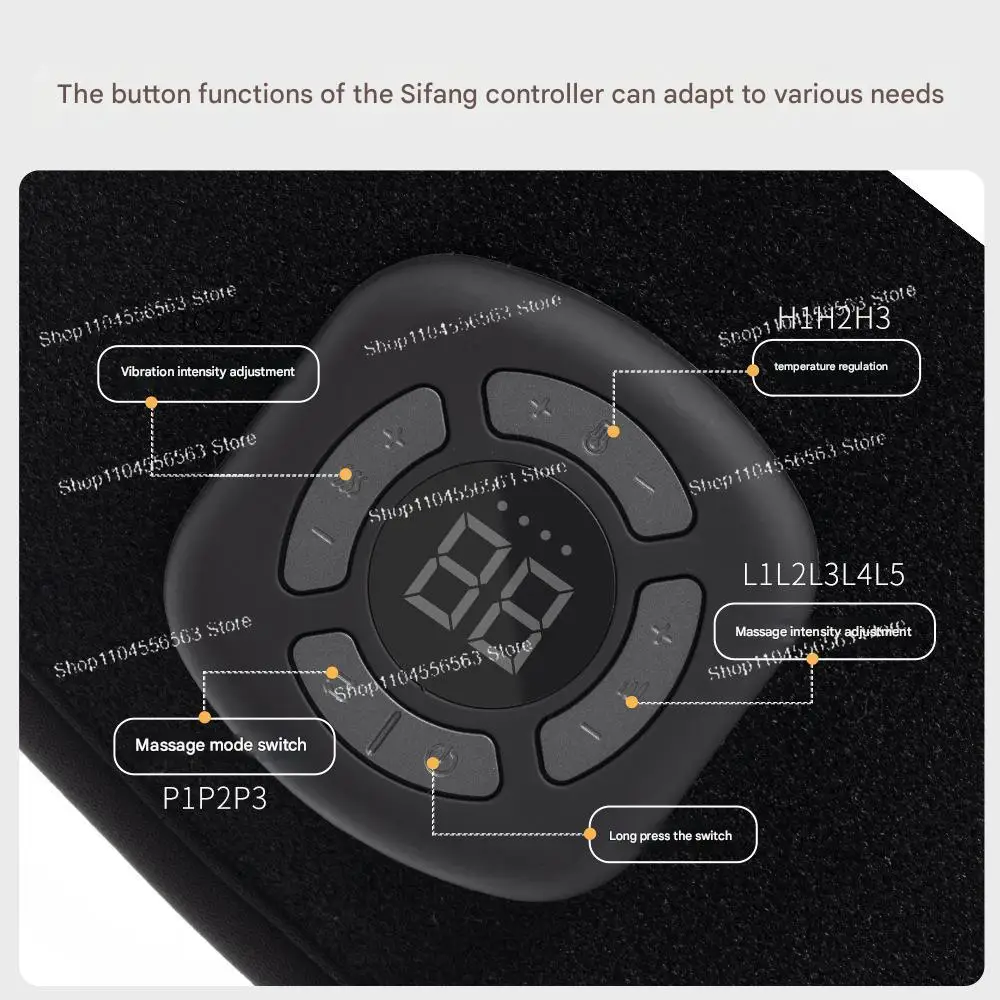 Wireless Heated Foot & Ankle Massager with Vibration and Air Compression for Pain Relief and Muscle Relaxation at Home