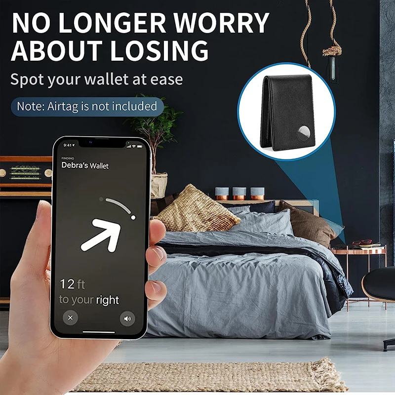 Rfid Airtag Geldbörsen Kohlefaser Kreditkarteninhaber Bifold Geldbeutel Ausweis Bank Karteninhaber Slim Air Tag Geldbörse für Männer Carteiras – Detail 14