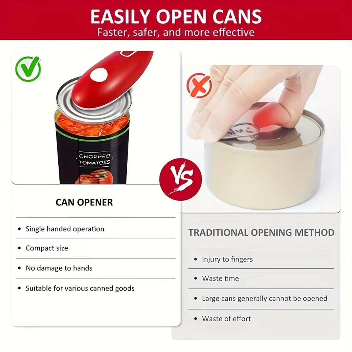 Electric Can Opener - 주방용품 병따개 캔따개 전동 캔따개 통조림