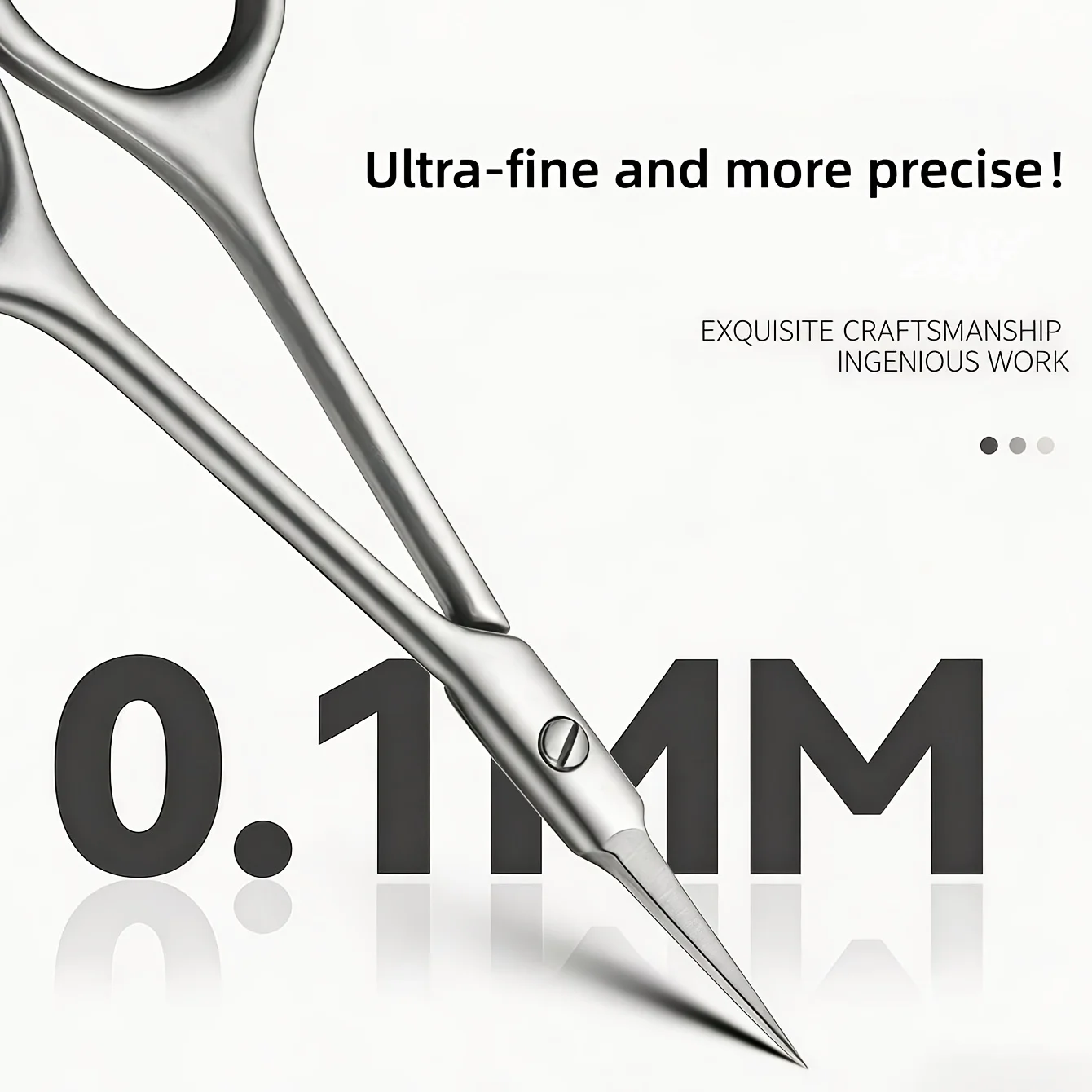 High-Quality Cuticle Scissors Stainless Steel Nail Clippers Exfoliating Scissors Cuticle Nipper Small Office Dead Skin Scissors