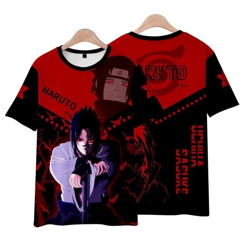 NS1 Naruto Anime T-shirt Korte Mouw Top Anime 3D Bedrukte Kleding T-shirt voor Mannen en Vrouwen Zomer Sneldrogend Ademend Top