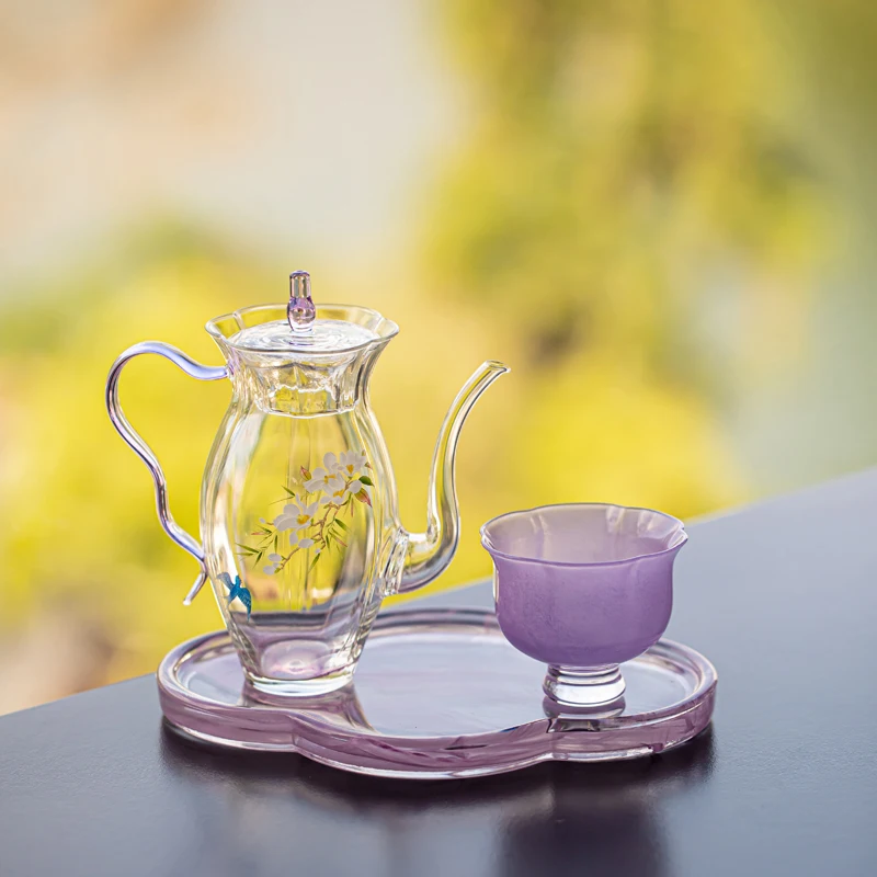 

LTT Spring Return Narcissus Pot Glazed Master Cup Household Brewing Teapot Teacup Set