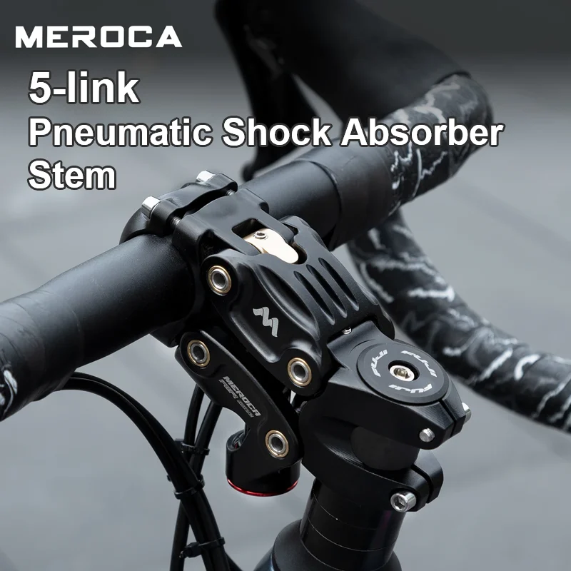 

MEROCA Bicycle Suspension Stem Aluminum Alloy Five-Link Air Shock Absorber XC\Mtb\Road Mountain Bike Risers Stems