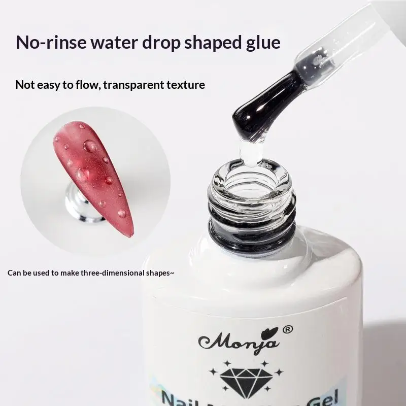 Artistic Nail Gel 3D Water Drop High-Transparency Long-Lasting Top Coat for Nail Enthusiasts