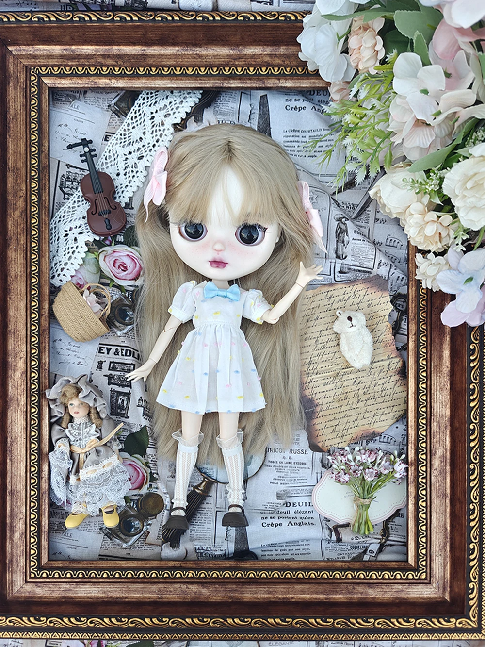 

Blythe doll Clothes Cute Daily dress Shirt Set Blythe Clothes for Ymy Licca Azones Ob22 24 27 YMY Doll Accessories