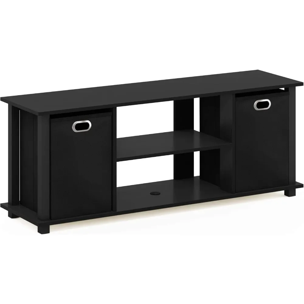 Szafka RTV Furinno Modern, czarna