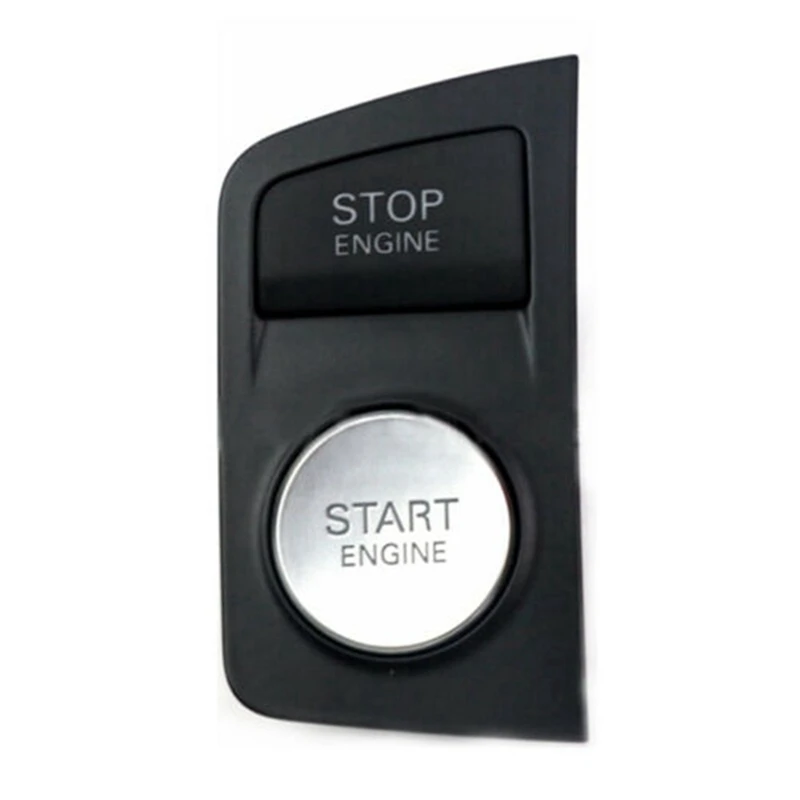 1 PCS Start Stop Engine Button Switch Button Black & Silver ABS 4F1905217E Car For  A6 C6 S6 RS6 2009-2011