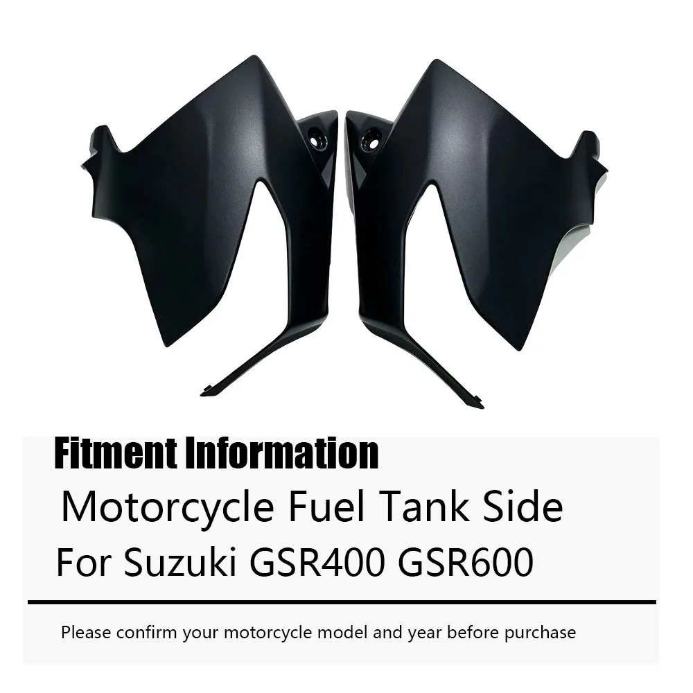 Motorcycle Fuel Tank Side Panel Front Turn Lamp Fairing Fit For Suzuki GSR400 GSR600 ABS Carbon Fiber Paint