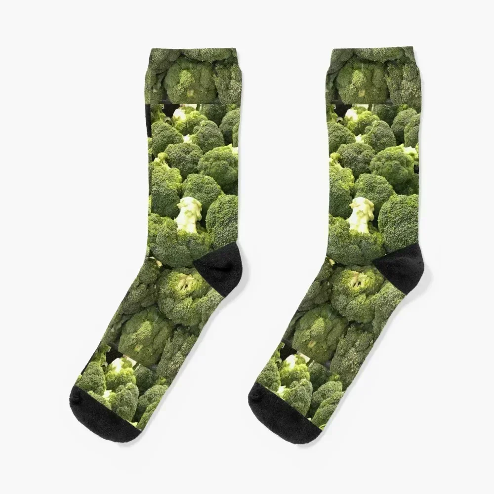 Wall of healthy broccoli Socks Children's snow valentine gift ideas Running Girl'S Socks Men's