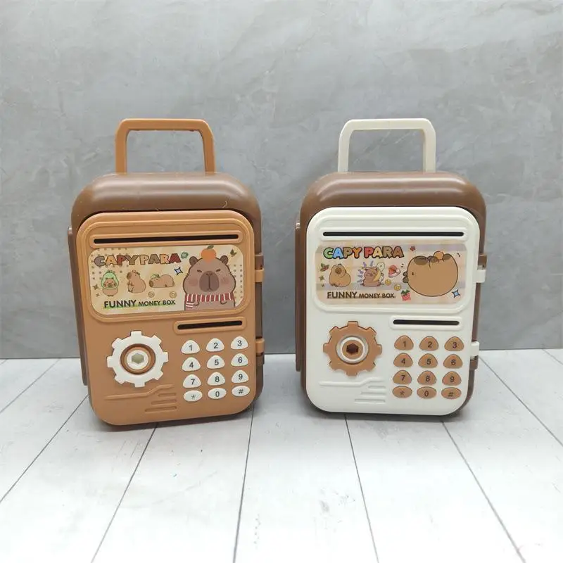 Money Box With Fingerprint Piggy Bank Electronic ATM Savings Box For Coins Cash Safe Large Coin Bank Password Lock For Children