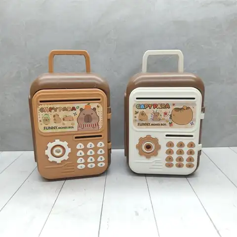 Money Box With Fingerprint Piggy Bank Electronic ATM Savings Box For Coins Cash Safe Large Coin Bank Password Lock For Children