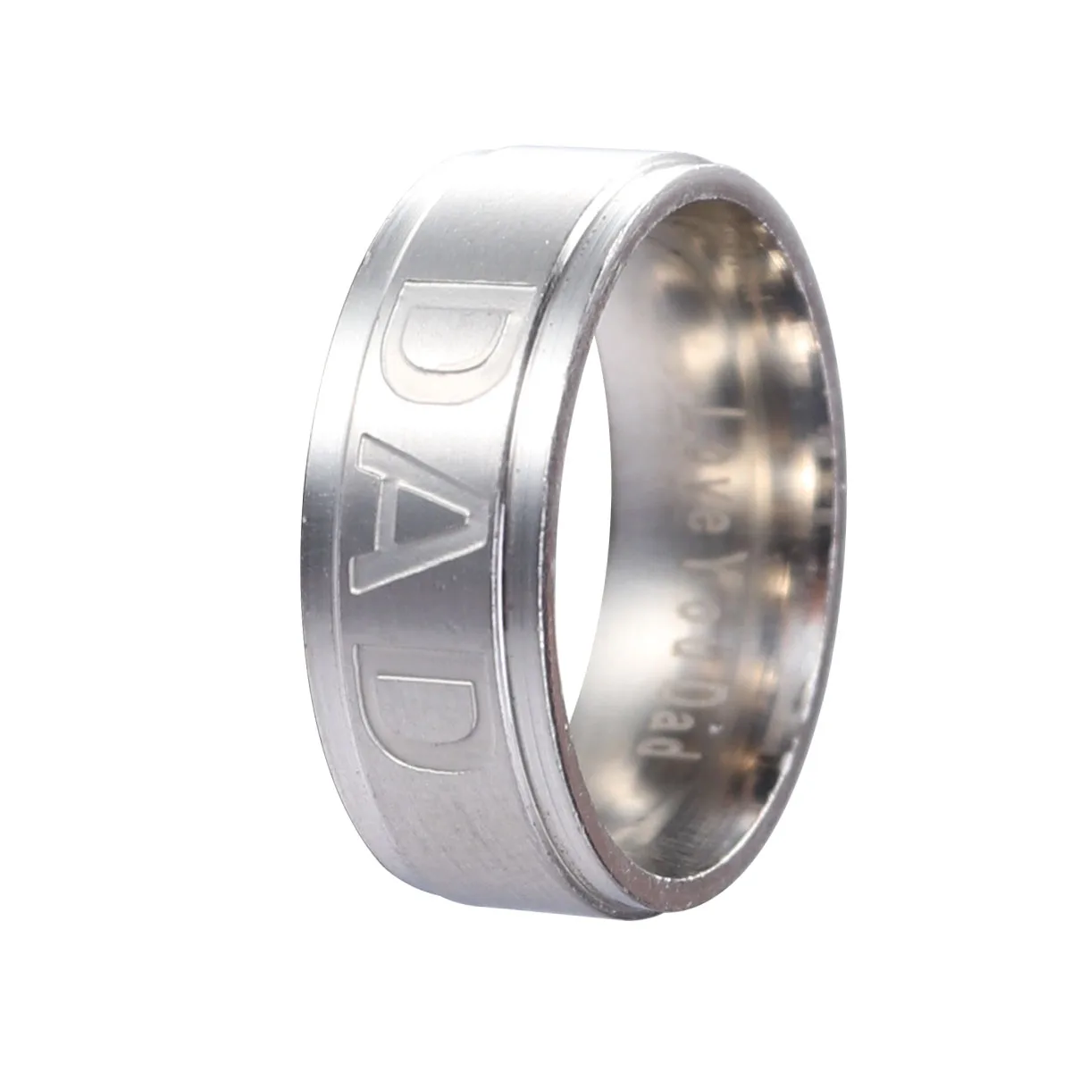 

Titanium Steel Ring Mens Rings The Gift Father Father's Day European and American