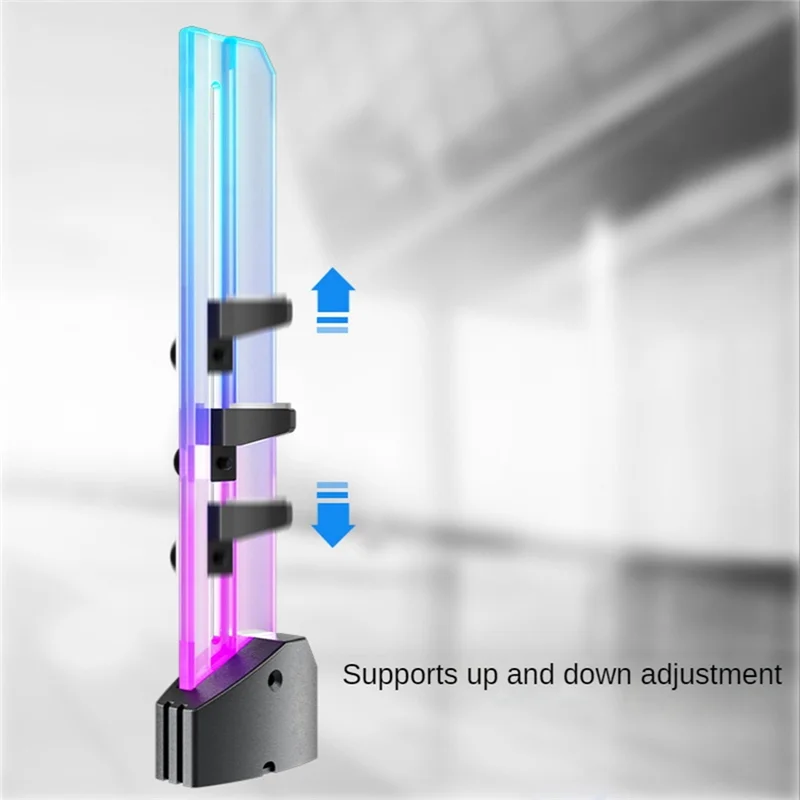 縦型グラフィックカードホルダー,gpuサポート,ビデオカードsg,ホルスターブラケット,argbマウント,5v,3ピン