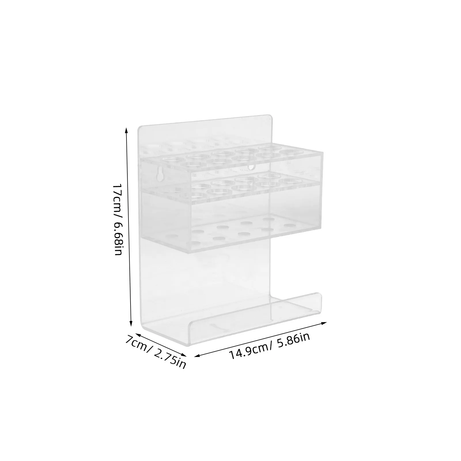 Acrylic Dry Erase Marker Holder Transparent Pen Display Stand for Office Classroom Whiteboard Accessories Organizer Rack Modern