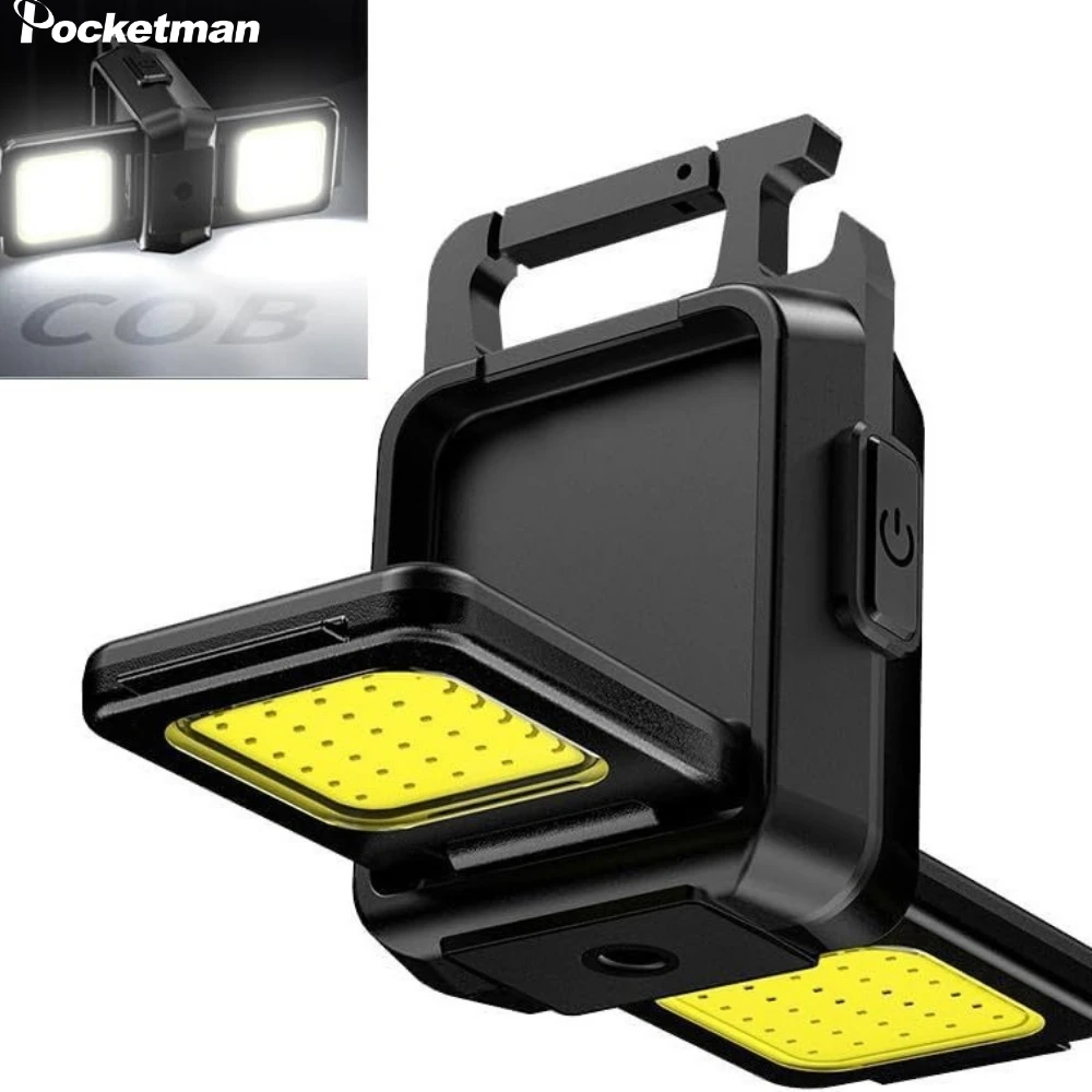 Multi-functional Portable Flashlight LED Camping Torch Household Lightweight Handlamp Work Light Emergency Lamp Outdoor Fishing