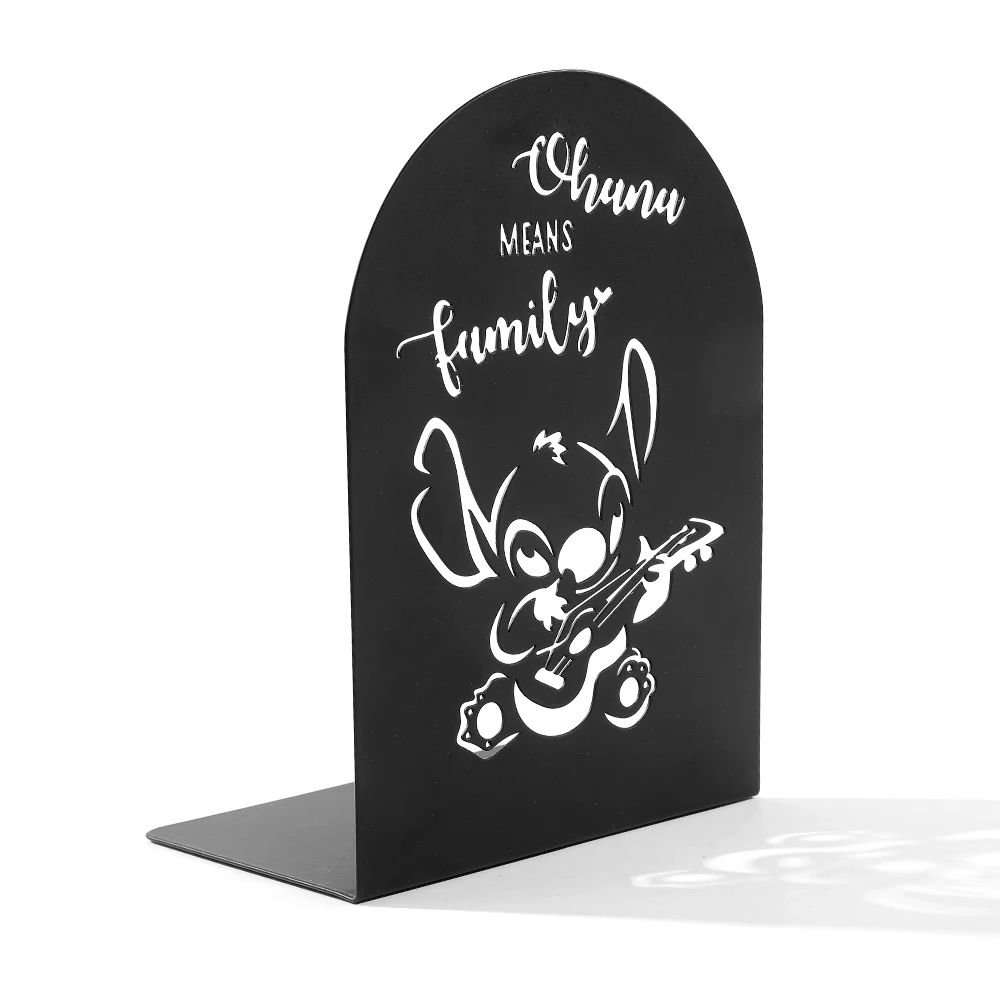 

Black cartoon alien hollowed out high-end bookshelf, book stand storage, book holder decoration, gift