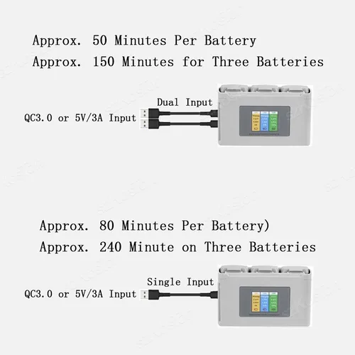 Imagen 2 del producto Para DJI Mavic Mini 2/SE Mini 4K concentrador de batería cargador de batería para Dron carga de batería de 2/3 vías Mini 2/SE accesorios para Dron