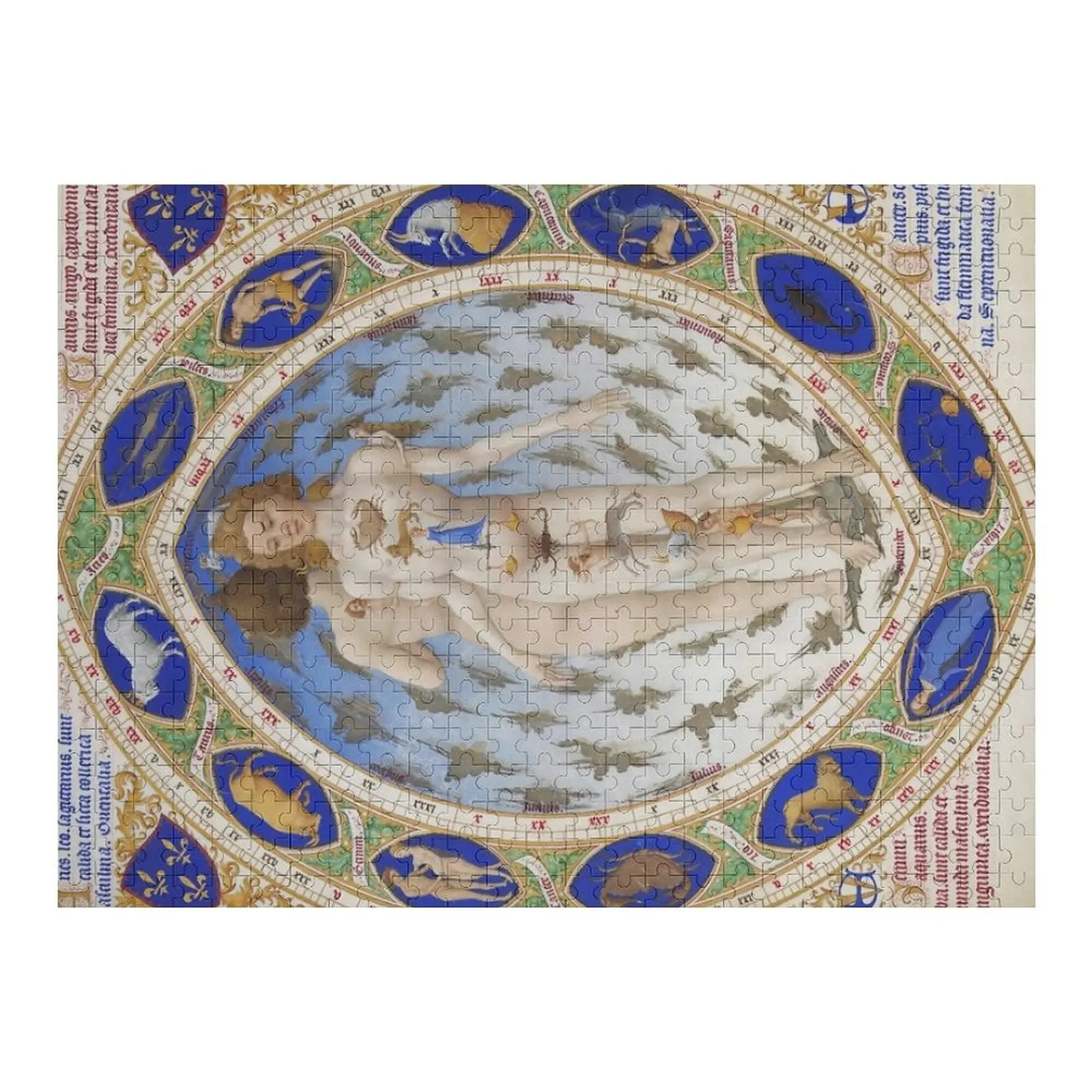 

Très Riches Heures du Berry - Frères de Limbourg Пазл Деревянная фотография Персонализированная деревянная головоломка на заказ